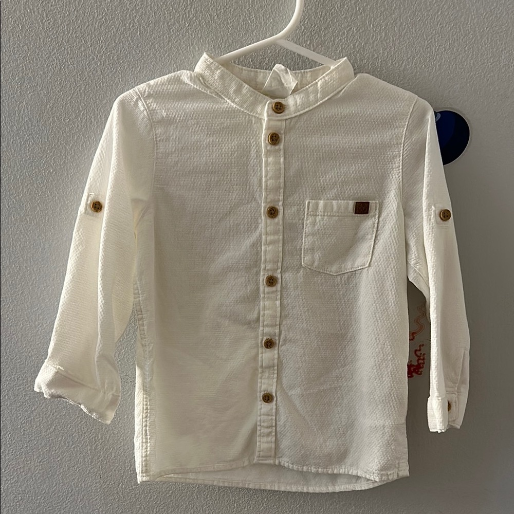H&M Kids White Button-Up Shirt